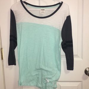 PINK Varsity Long Sleeve Shirt